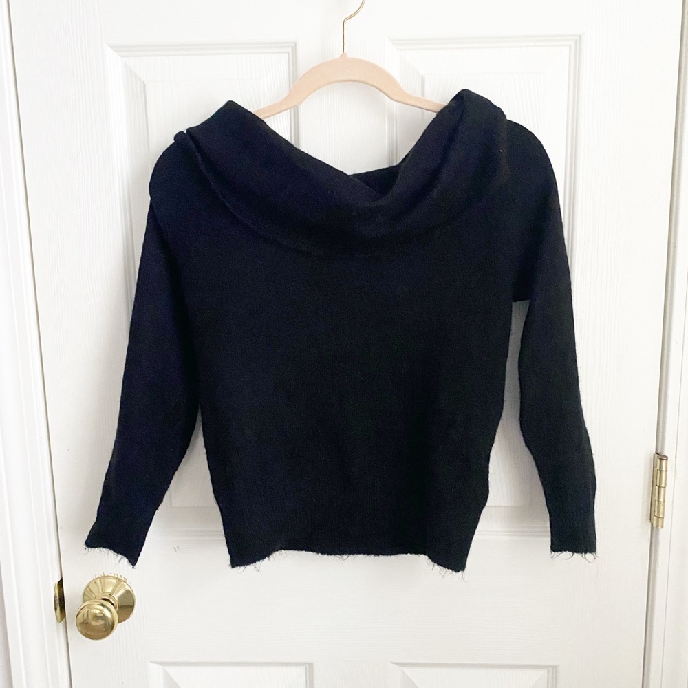 Divided Off Shoulder Sweater
